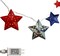 4th of July Decorations Red White and Blue Star Lights 9.5Ft 10 LED Star String Light, Plug-in Patriotic Decor Lights for Indoor Outdoor Fourth of July Independence Day Memorial Day Patriotic Decor